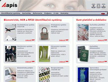 Tablet Screenshot of apis.sk